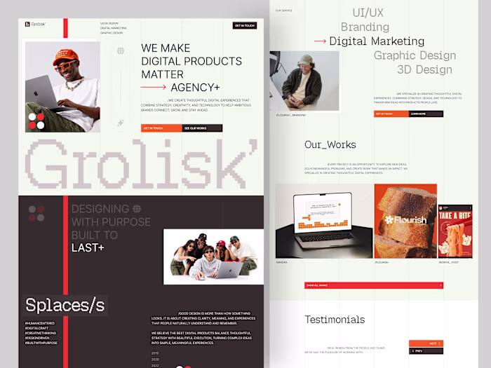 Grolisk — Creative Digital Agency Website