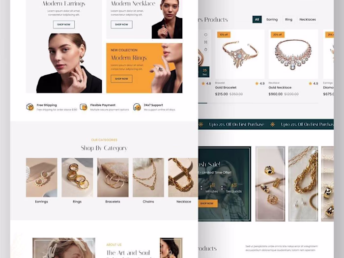 Creative & Modern UI design 