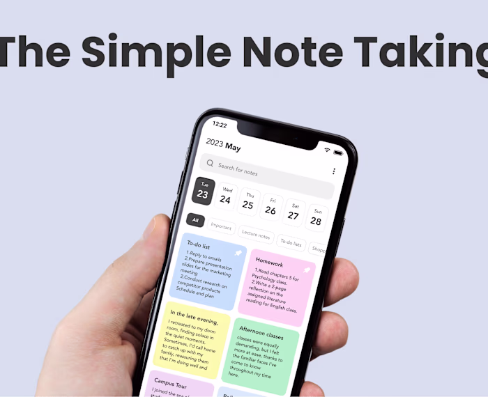 The Simple Note Taking App