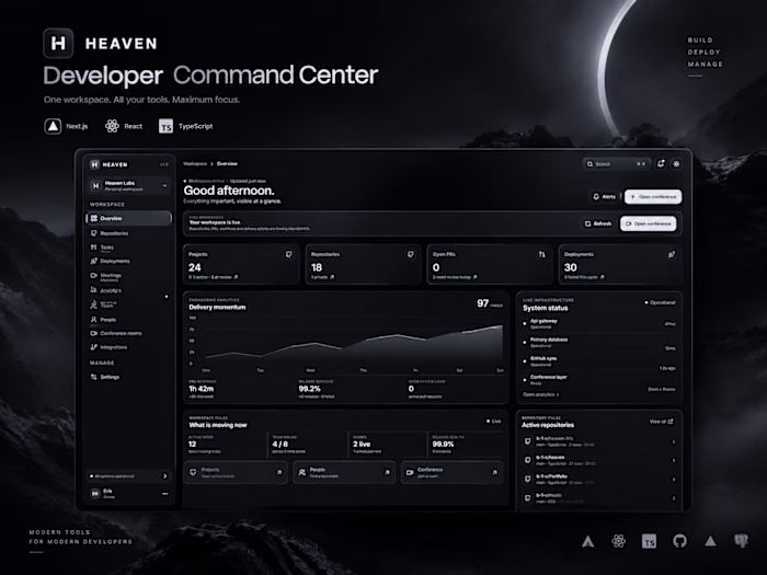 HEAVEN — Developer Command Center