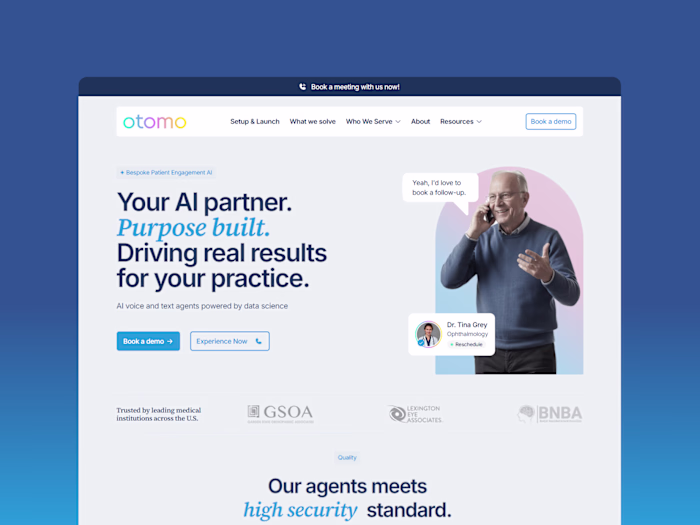 Framer Design & Development for Otomo Health