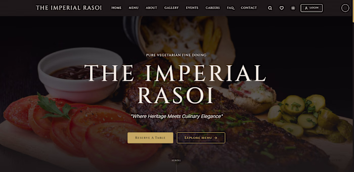 Built for a restaurant that