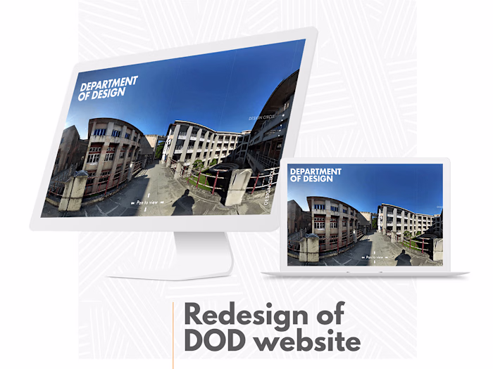 Department website redesign