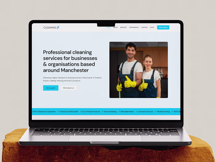 Cleaning Service Website Design