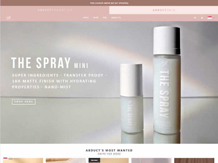 Cosmetics E-commerce store