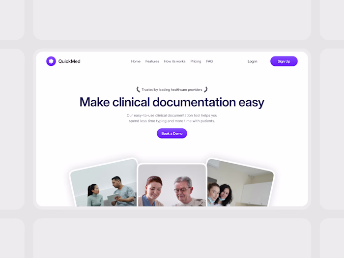 Quickmed Website - Framer Developement