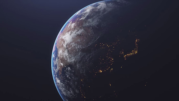 Earth 4k Animation Project