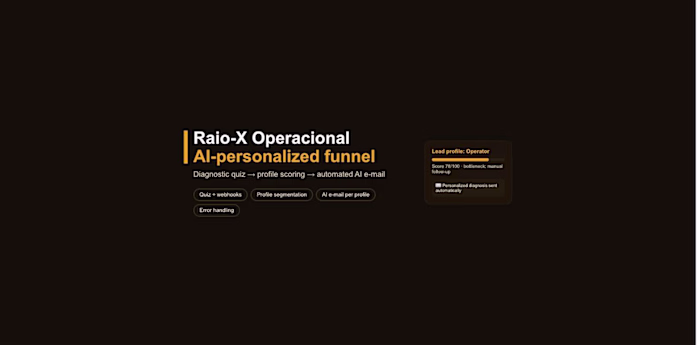 Raio-X Operacional — AI-Personalized Quiz Funnel