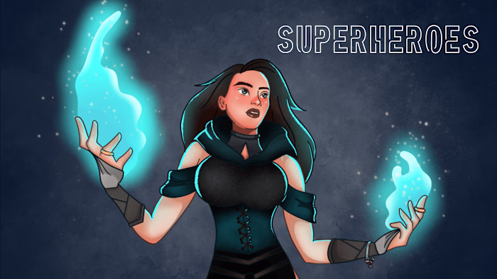 Superhero Characters for Board Game