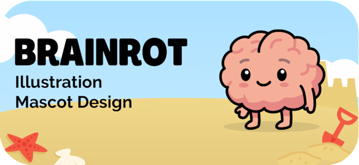 Brainrot Illustration and Mascot Design
