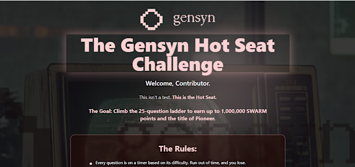 The Gensyn Hot Seat Challenge