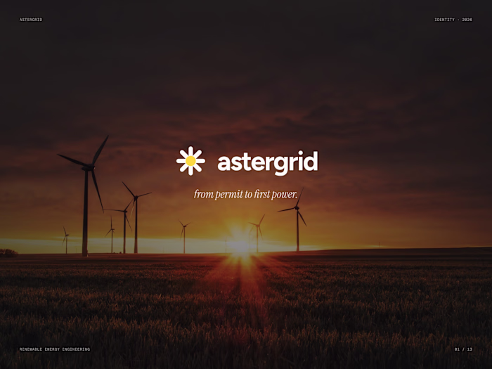 Astergrid — Brand Identity for a Renewable Energy Firm