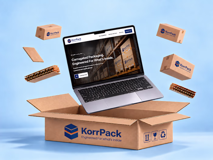 KorrPack - B2B Lead Generation Website
