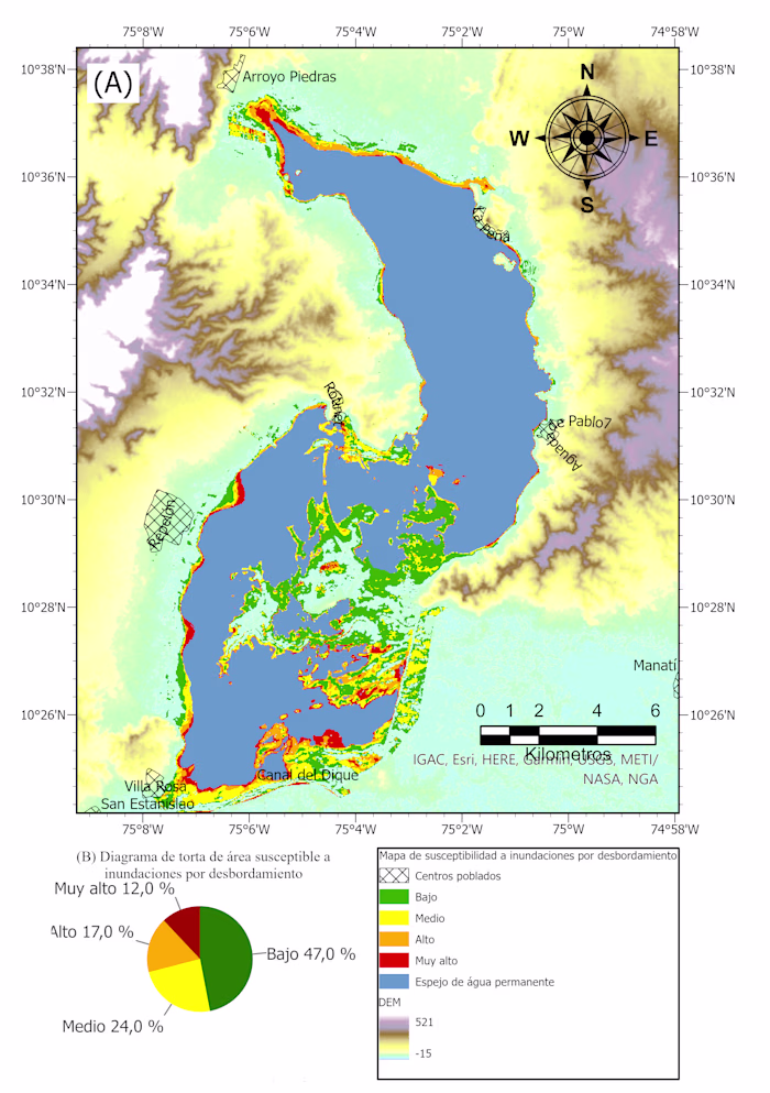 Flood map susceptibility