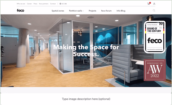 Wonderfully interactive E-commerce Site
