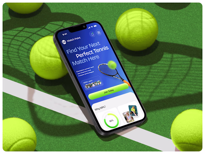 Sports Web App UI/UX & Webflow Development