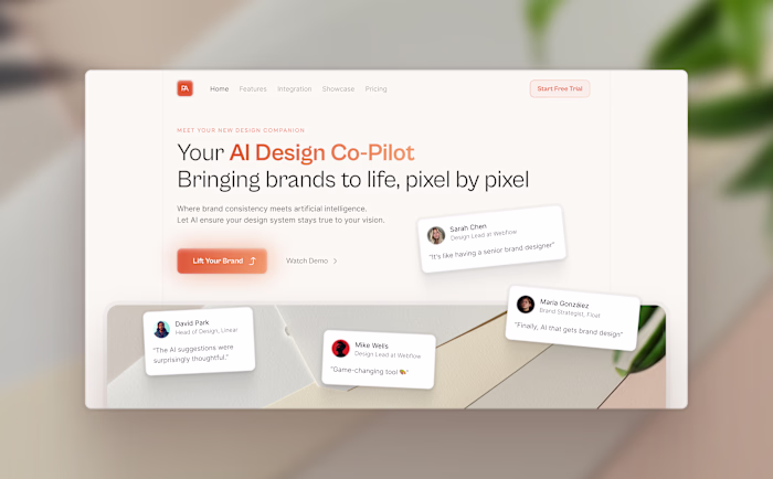 Palette Landing Page
