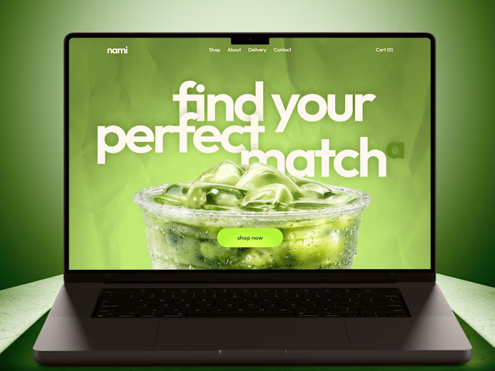 🍵 Web Design for Matcha store e-comm website | Hyperactive