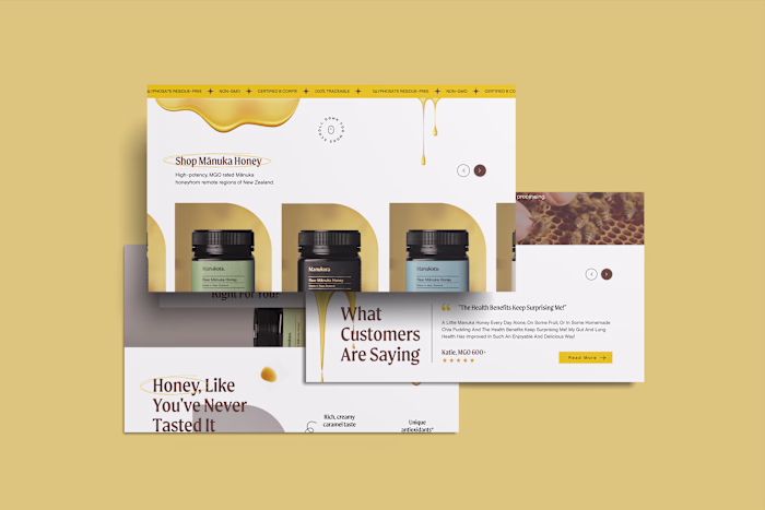 Manukora Honey Hub: Figma-Powered UI Transformation