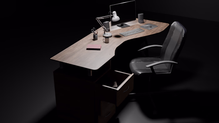 Office 4k rendered.