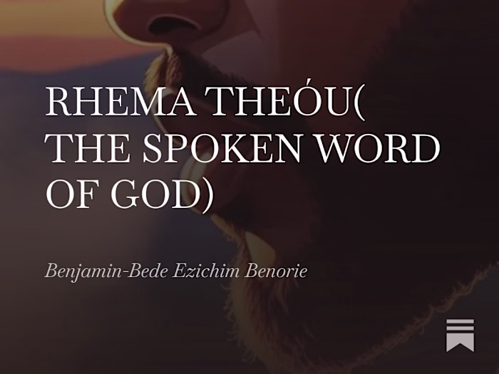 Rhema Theou: The word that