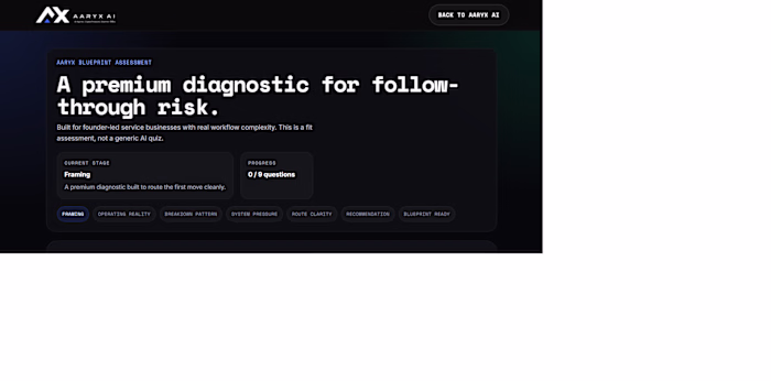 AARYX Blueprint — Business Risk Diagnostic