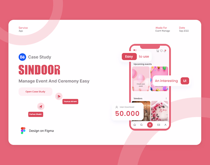 Sindoor Mobile App - Event Management | UX Case Study