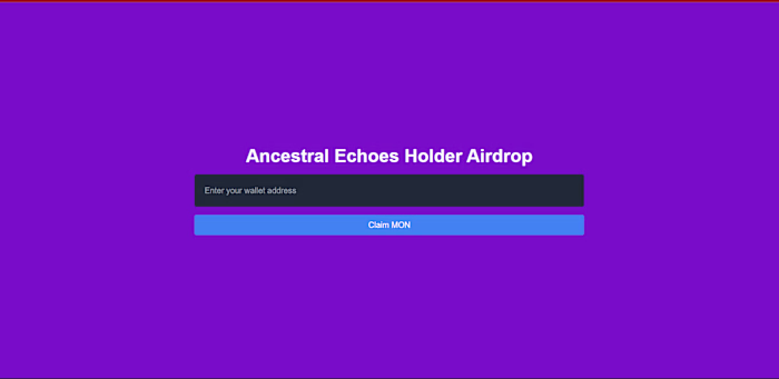 ANCESTRAL ECHOES HOLDER AIRDROP