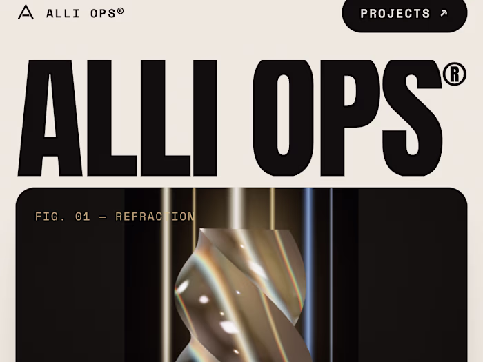Immersive interactive portfolio - modern