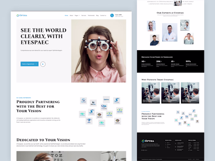 OPTHA - Medical Website Template