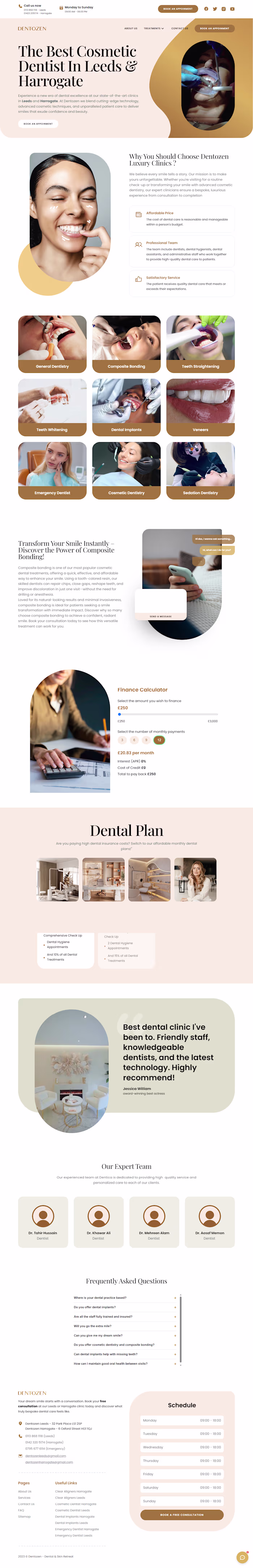Dentist Webflow Website Design |