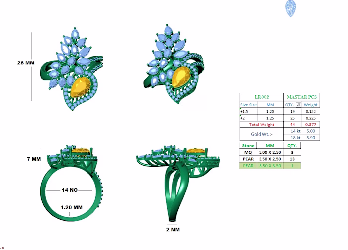 3d jewellery Cad design 