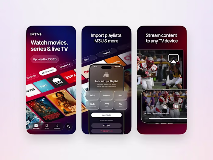 Streaming App Screenshots