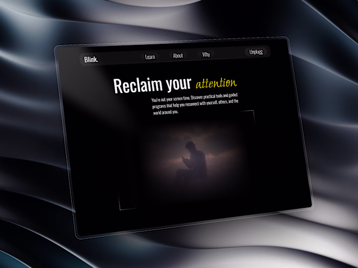 App marketing website made in Framer