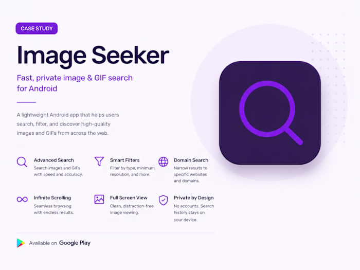 Image Seeker: Fast and Simplified Image Search App