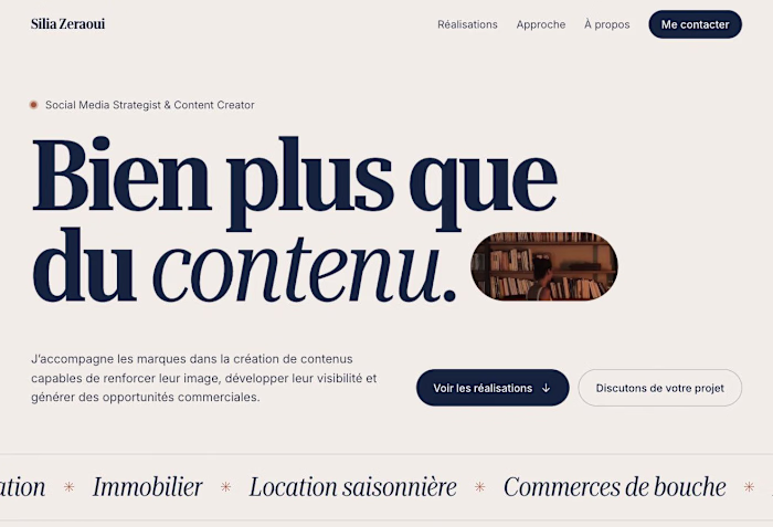 Personal portfolio website: design, copy and deployment