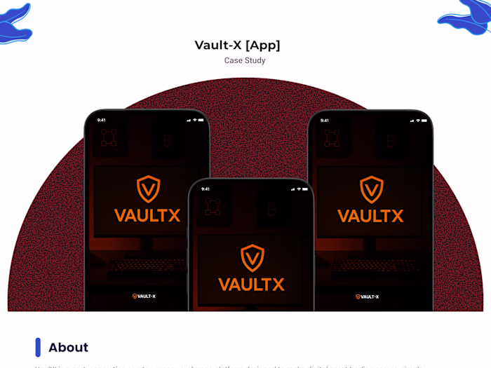 VaultX: A Seamless Crypto Wallet App Experience