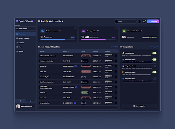 SparkOffice AI — Accounts Payable Platform