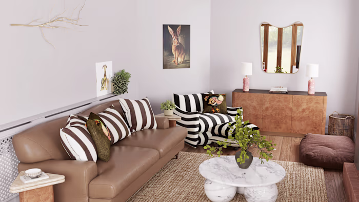 Fun small living room design