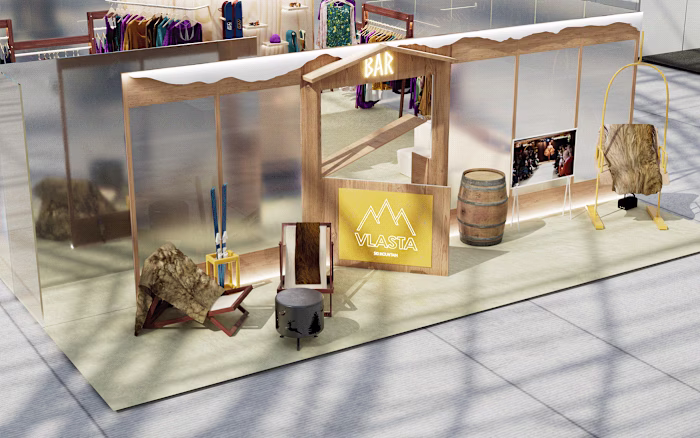 Designed a custom exhibition booth