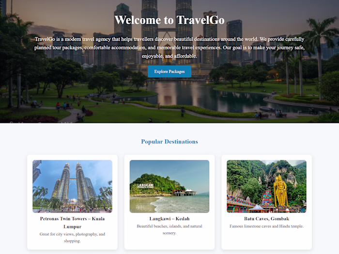 TravelGo is a modern and