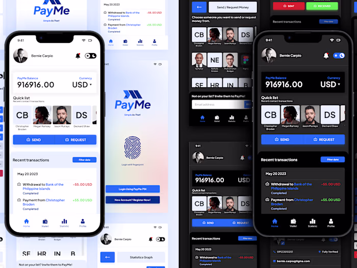 Payment Processing Prototype Using Figma