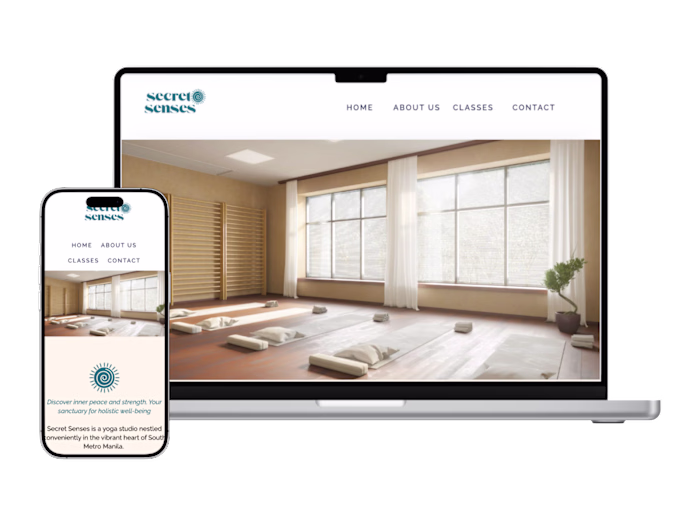 Home Page Website Copy for Secret Senses