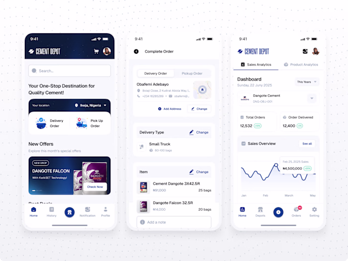 Cement Depot e-Commerce App