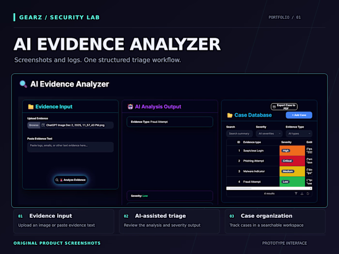 AI Evidence Analyzer | Fraud & Phishing Triage