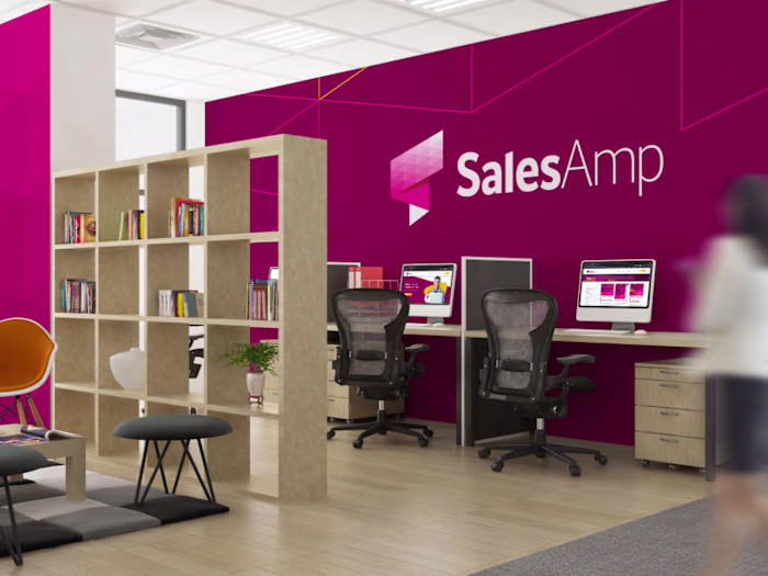 SalesAmp branding & web