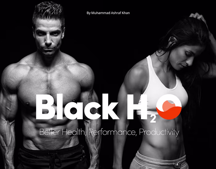 Black H2O Organics website UX/UI design