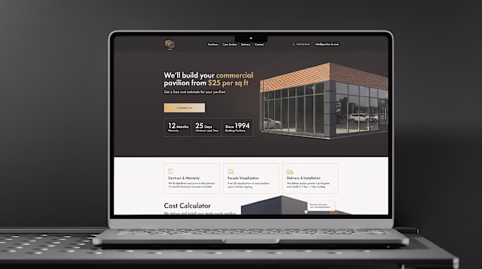 Pavilion Builder Website