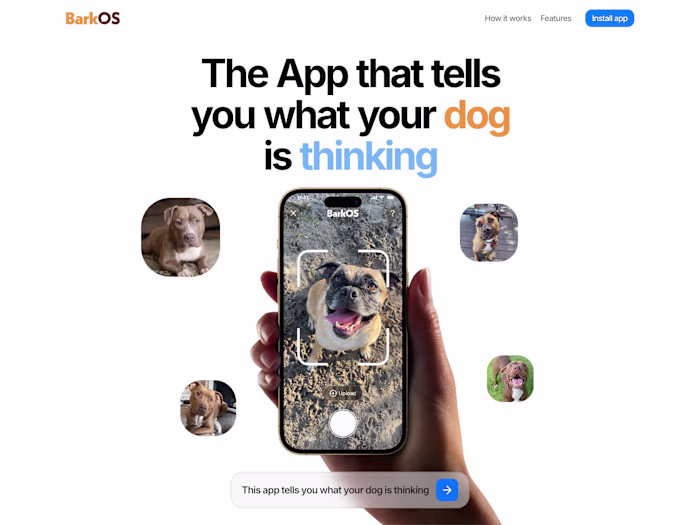 BarkOS Landing Page