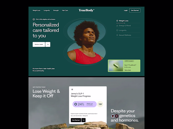 Telehealth Landing Page design
